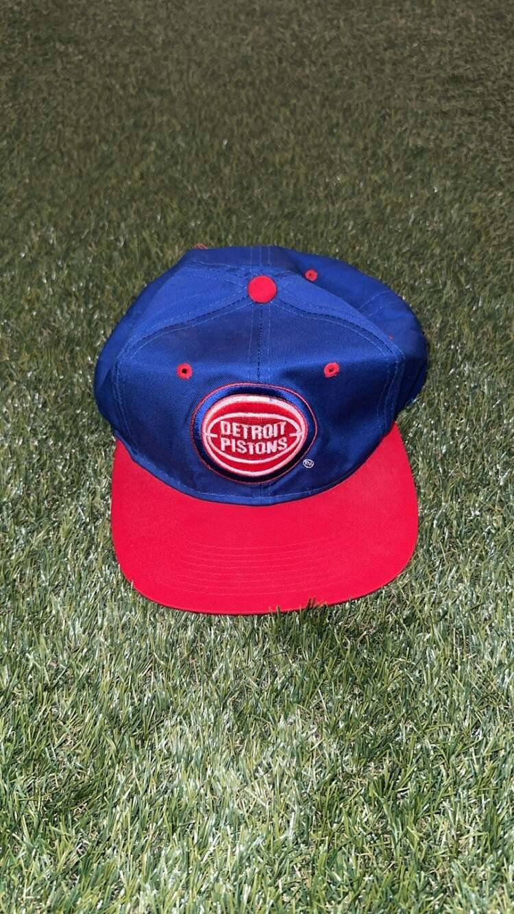 Vintage Detroit Pistons NBA Snapback Hat by Young An Hat Company
